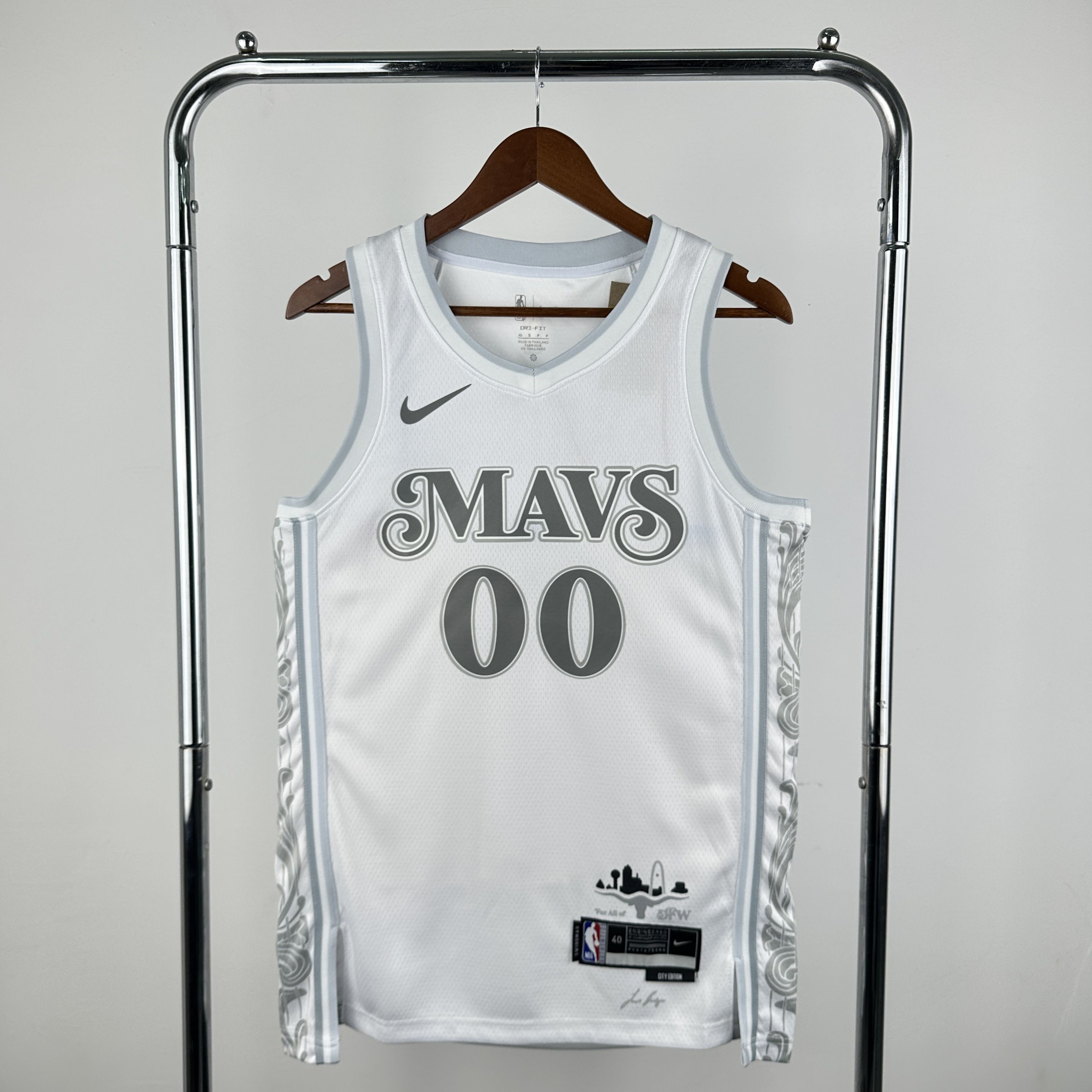 Men Dallas Mavericks #00 Christie White City Edition Season Nike 2025 NBA Jersey
